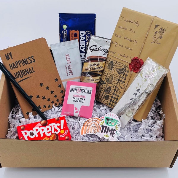 Bookish Gift Box| Blind Date With a Preloved Book Box| Gift for Best Friend | Get Well Soon Gift Box for Her/Him/Them