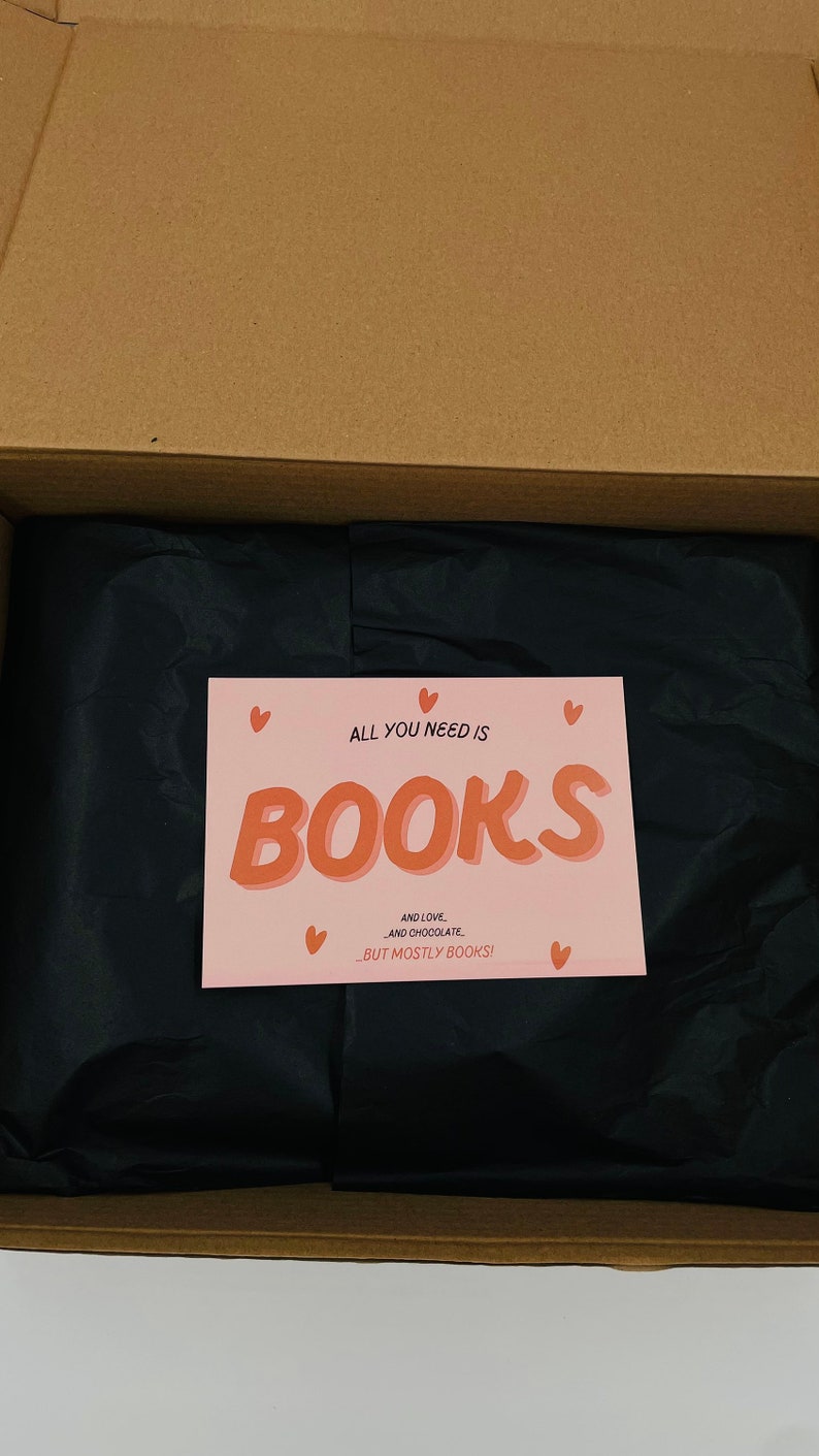 Bookish Gift Box Blind Date With a Preloved Book Box Gift for Best Friend Get Well Soon Gift Box for Her/Him/Them image 5