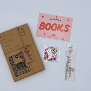 Bookish Gift Box Blind Date With a Preloved Book Box Gift for Best Friend Get Well Soon Gift Box for Her/Him/Them image 3