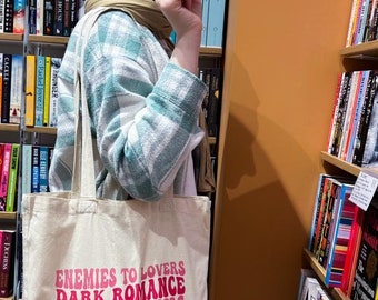 Romance Tropes Tote Bag| Book Lover Tote Bag| Tote Bag For Her| Bookish Gifts For Her| Tote Bag For Romance Lover