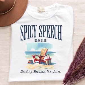 Comfort Colors Bookish Speech Therapy Shirt, Spicy Speech, SLP Shirt, Cute Goose Shirt, Funny SLP Tee, Language Pathologist Gift