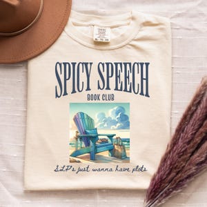 Comfort Colors Bookish Speech Therapy Shirt, Spicy Speech, SLP Shirt, Cute Goose Shirt, Funny SLP Tee, Language Pathologist Gift