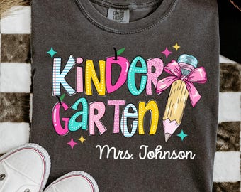 Teacher Comfort Colors Shirt New Teacher Shirt Cute New Teacher Gift Kindergarten Teacher Team Tshirt Preschool Teacher Shirt Teacher Tee