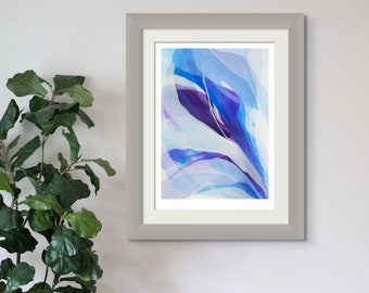 Saffron - Giclee print, Abstract Fine Art, From Original Artwork, Mixed Media, Acrylic, Calming Wall Art, Limited edition