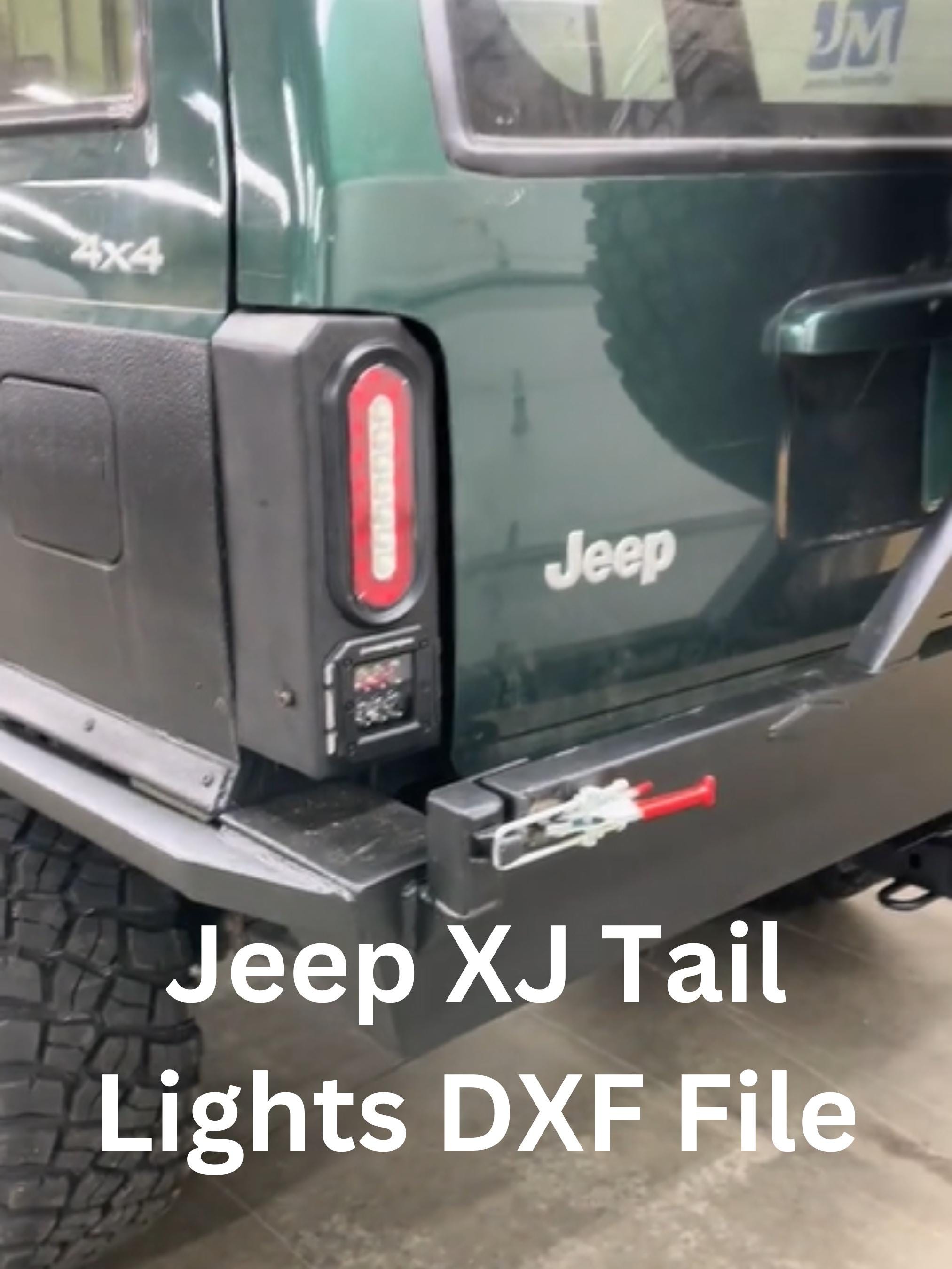 Digital Download Tail Light Boxes Dxf Jeep XJ | MOPAR off Road 4x4