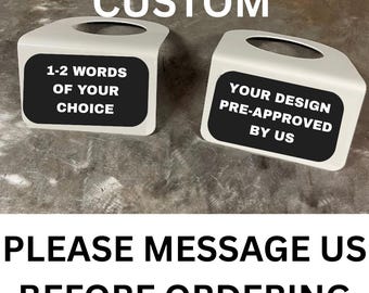 Custom Design Coil Plates Super Duty | Your Choice of 1-2 Words and/or Design Approved by Us | For 2006-2025 Ford Truck | Raw or  Our Colors