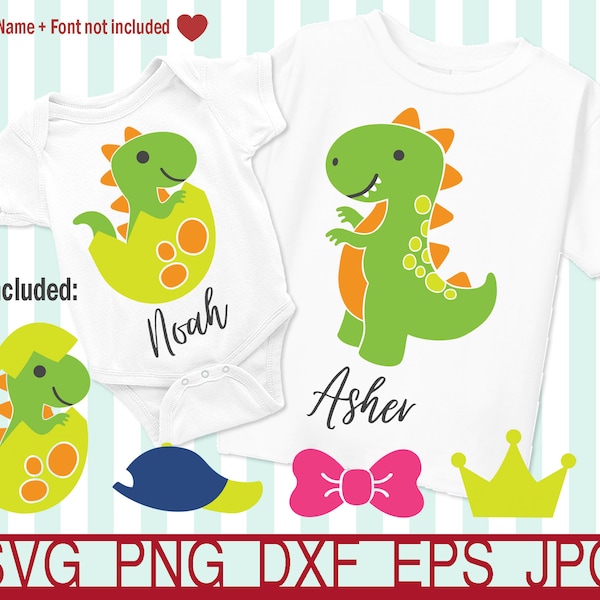 Big Brother Little Sibling Dinosaur, Baby T-rex Svg, Brother T-rex Dinosaur Svg, Babysaurus Svg, Brothersaurus Svg, Tyrannosaurus Rex Svg