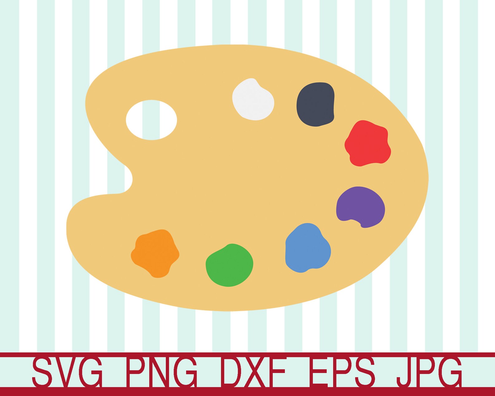 Paint Brush Svg Paint Palette Svg Color Palette Svg Art Etsy Canada