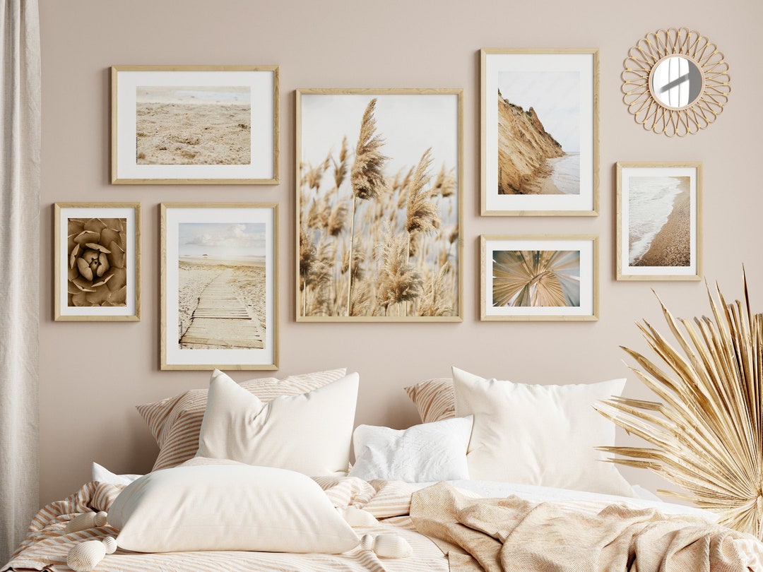 Boho Wall Decor Set, Neutral Wall Art, Earth Tone Decor, Nature Prints, Gallery Wall Set, Boho ...