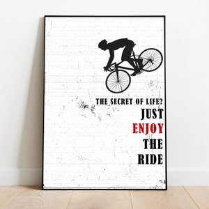 Mountainbikekonst, Cykelposters Set, Mountainbiketryck, Cykeltryck, Cykelväggkonst, Present till cyklist, Cykelpresenter, Cykelkonst bild 3