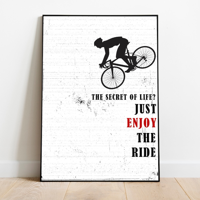 Mountainbikekonst, Cykelposters Set, Mountainbiketryck, Cykeltryck, Cykelväggkonst, Present till cyklist, Cykelpresenter, Cykelkonst bild 3