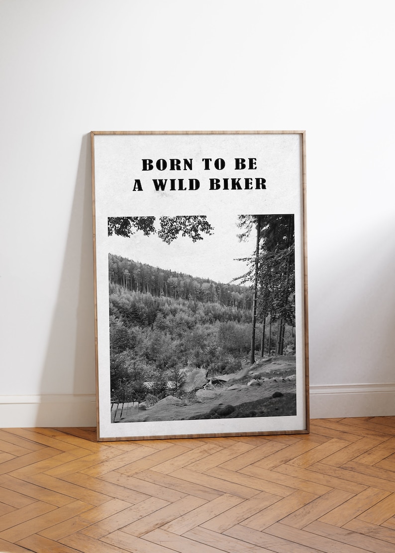 Mountainbikekonst, Cykelposters Set, Mountainbiketryck, Cykeltryck, Cykelväggkonst, Present till cyklist, Cykelpresenter, Cykelkonst bild 5