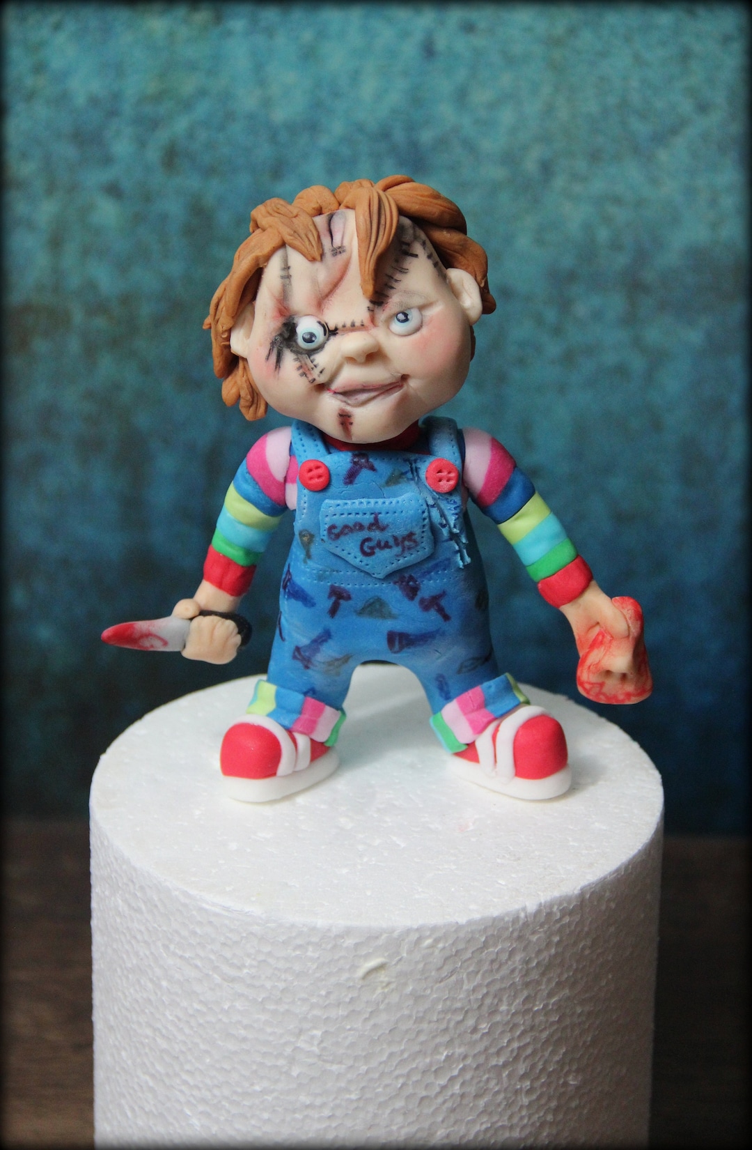 Chucky Doll Inspired Handmade Cake Topper Etsy Chucky Doll Inspired Handmade Cake Topper Etsy