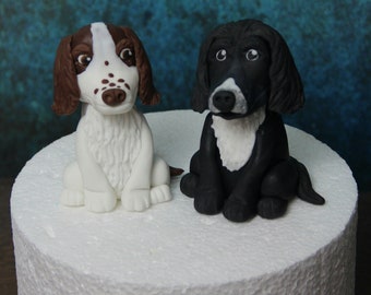 springer spaniel cake topper