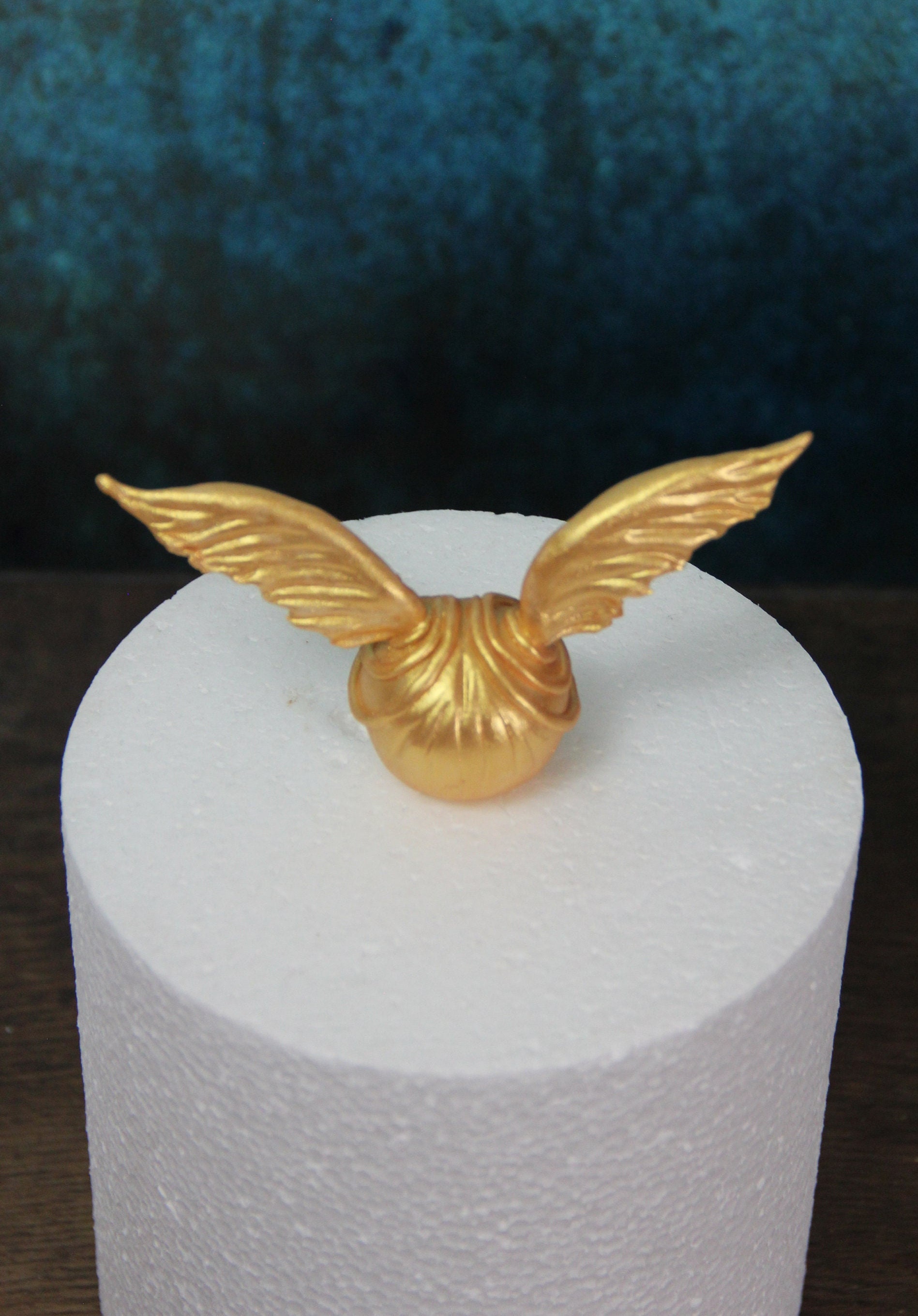 Harry Potter Inspired Edible Handmade Golden Snitch Cake Etsy UK