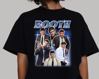 Booth T-Shirt | BONES Tv Show Tee | Agent Booth Top | The Jeffersonian