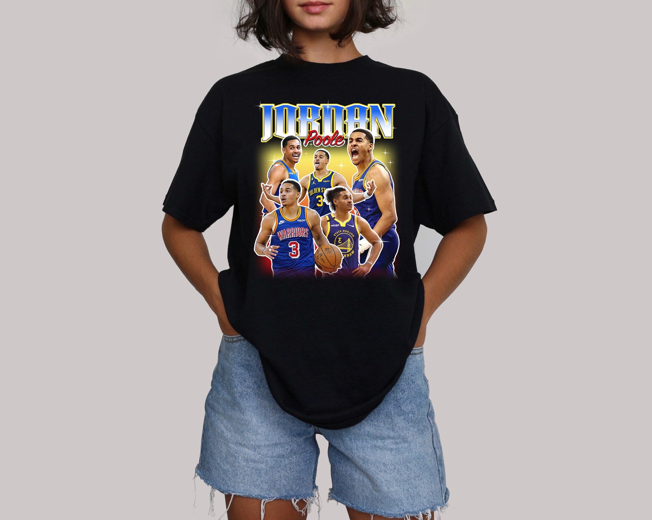 Jordan Poole Vintage 90s Style T-Shirt Sweatshirt Gift for Fans - Teeholly