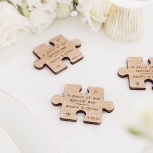 Wedding Favours | Oak Table Confetti Keepsake | Wedding Guest Gifts | Rustic Wedding Table Decor | Mr & Mrs Wedding Favour Keepsake Decor