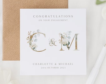 Engagement Card | Congratulations On Your Engagement Card | Engagement Gift Card | Personalised Engaged Card For Couple | Newly Engaged Card