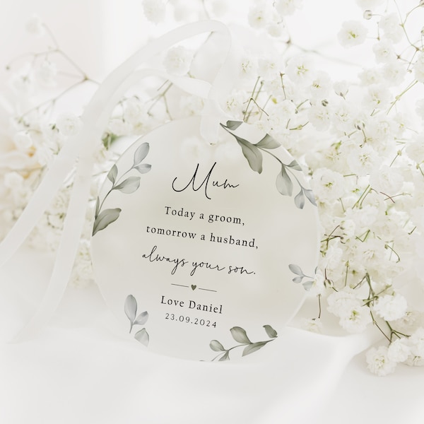 Mother of the Groom Gift | Mum Wedding Gift From Son | On My Wedding Day | Mother of the Groom Wedding Keepsake Gift | Always Your Son