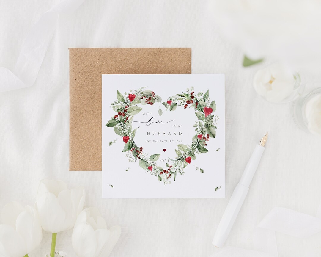 Husband Valentine's Card | I Love You Valentines Day Card | Valentine's ...