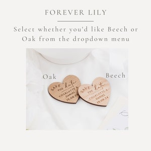 Save The Date Cards with Wooden Magnets Botanical Floral Save The Dates with Envelopes Modern Elegant Save The Dates image 8