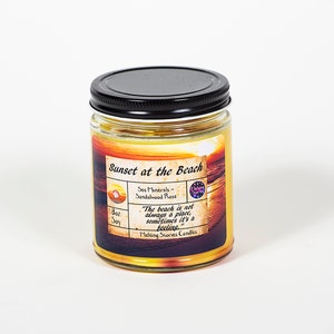 Sunset at the Beach Candle