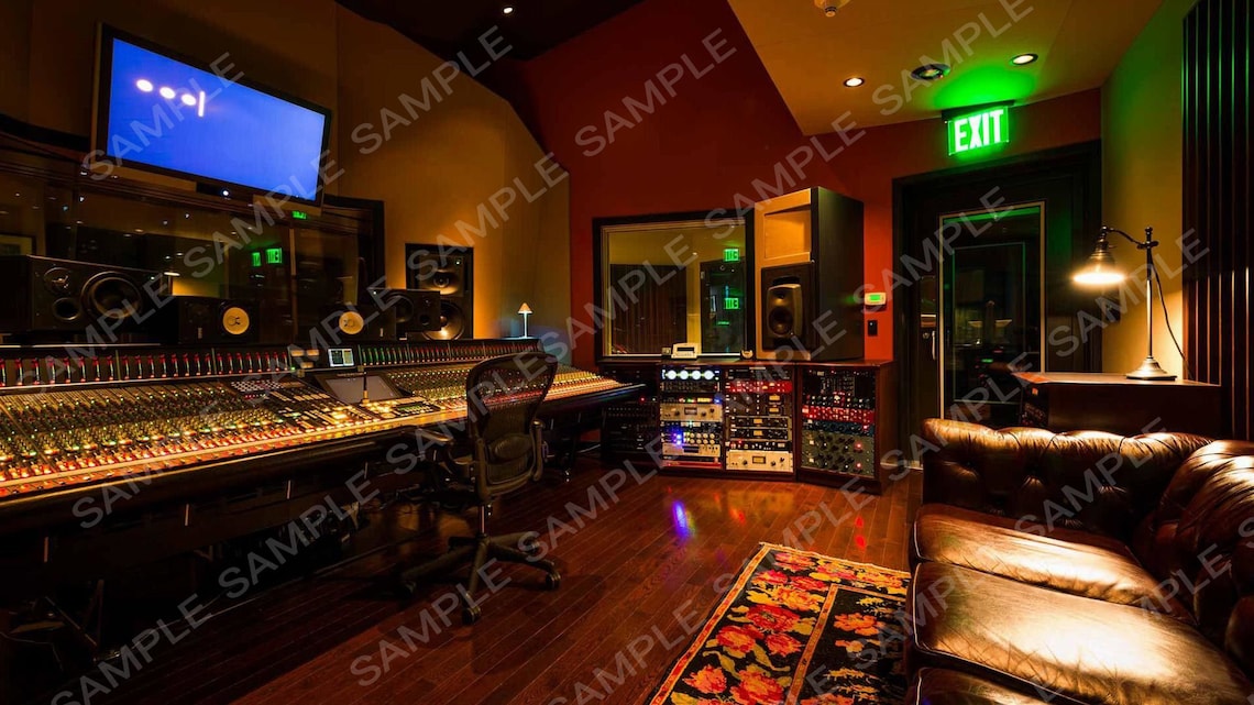 Zoom Music Studio Virtual Background High Quality Teams Etsy UK