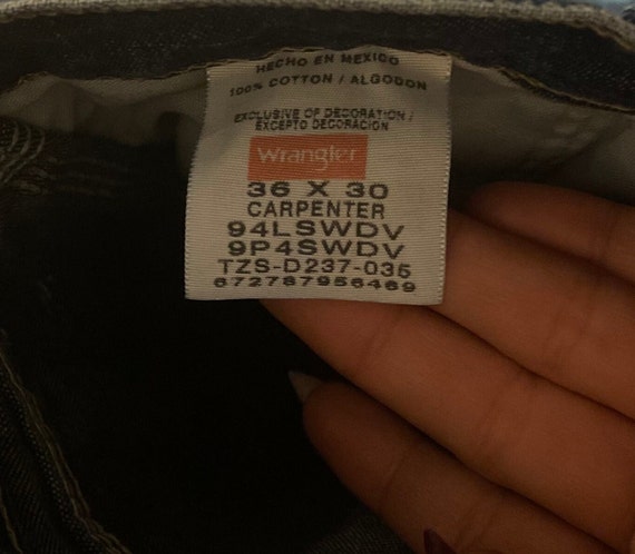 ORIGINAL DEAD STOCK 90s Wrangler Carpenter Jeans 36x30 94LSWDV - Etsy ORIGINAL DEAD STOCK 90s Wrangler Carpenter Jeans 36x30 94LSWDV - Etsy
