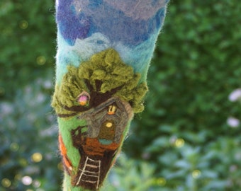 School bag felt bag felt Waldorf forest dwarf magic