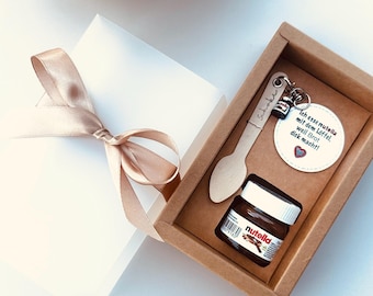 Mini Nutella Geschenk Box ,Geschenk Set Mini Nutella,Mitbringsel,