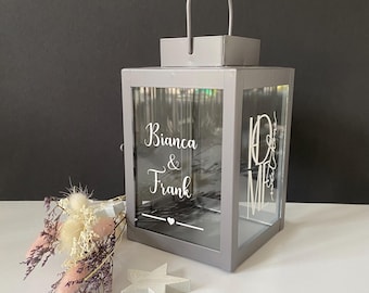 Lantern with personalized text, gift, birthday, wedding, Christmas, souvenir, girlfriend...