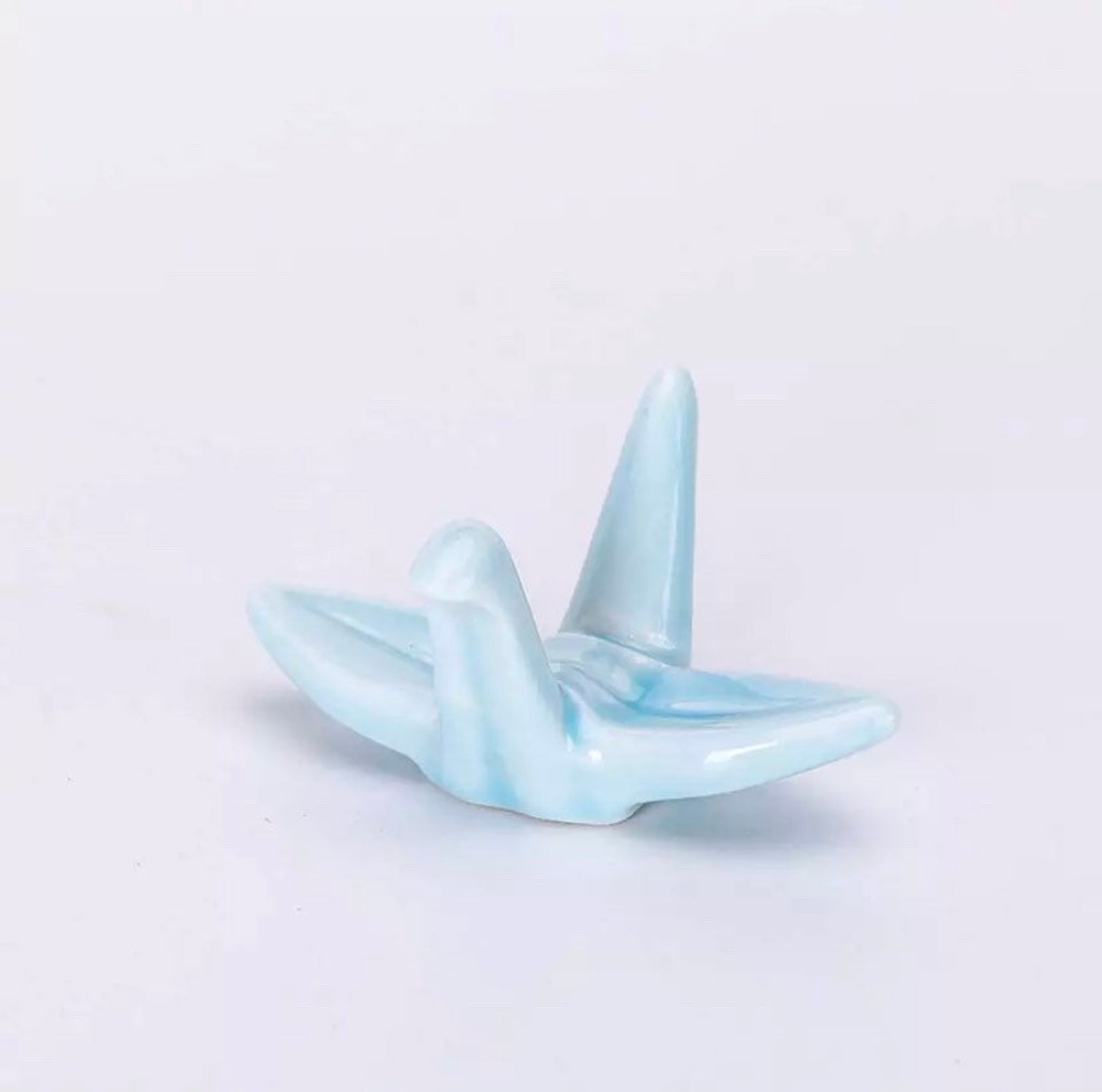 Paper Crane Chopstick Holder Origami Japanese Ceramic Etsy