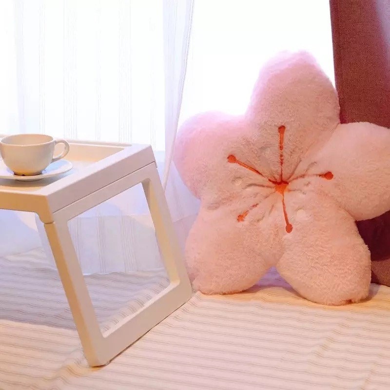 Sakura Cherry Blossom Pillow Cushion Plush for Bedroom / Living Room [3 colours]