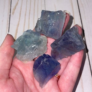 Piezas de fluorita cruda cristales de fluorita arcoíris de muy alta calidad