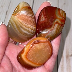 Large Red Agate Tumbles  Carnelian Crystal