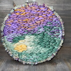 Fluorite Inspired Sunset Embroidery