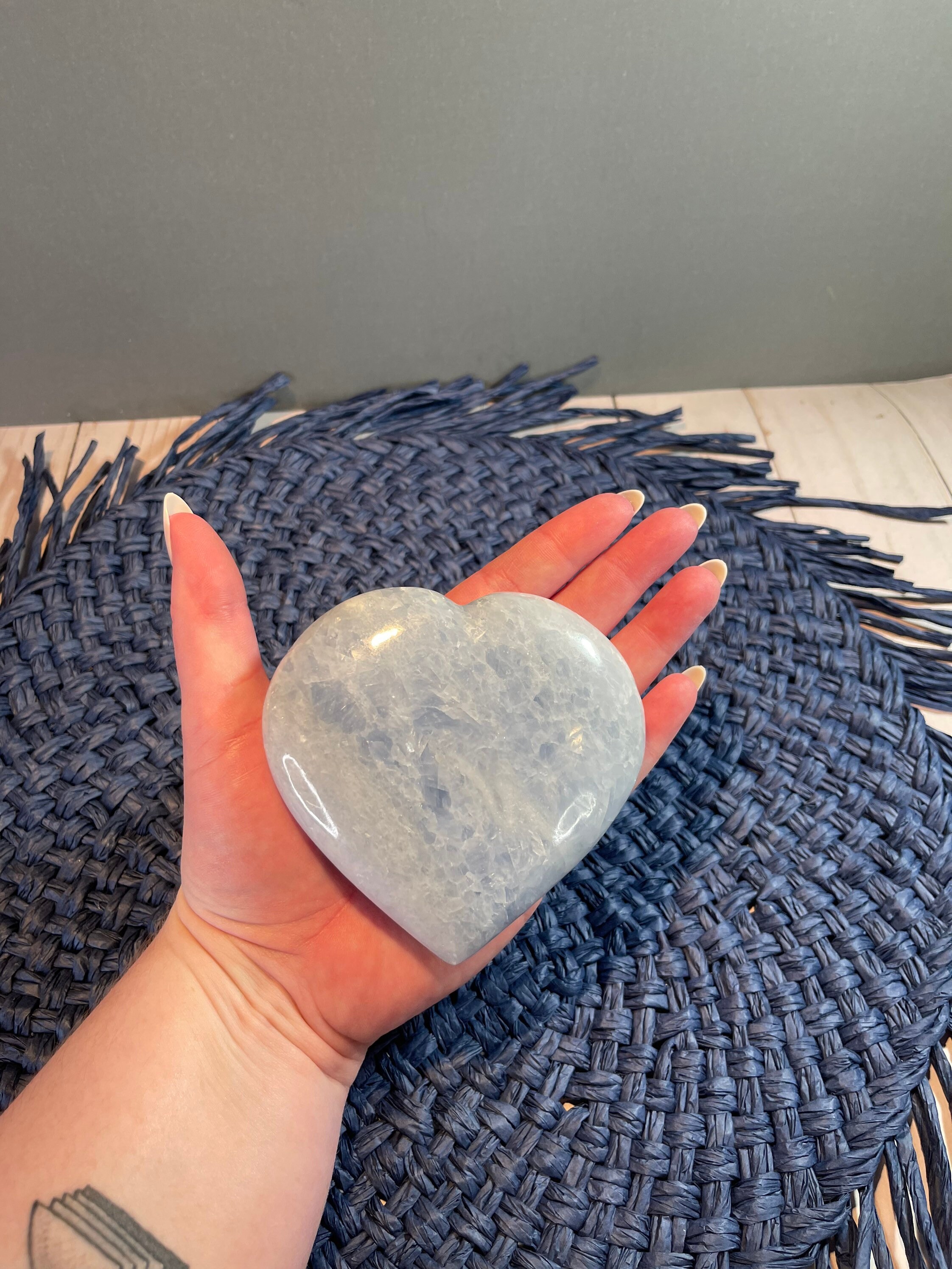 ブルーカルサイトハート - Etsy 日本