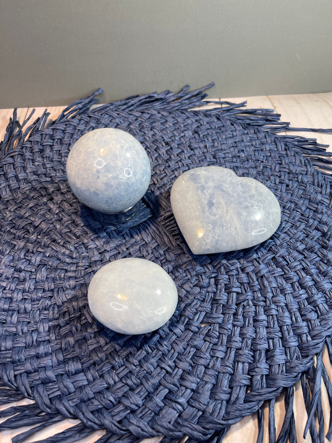 ブルーカルサイトハート - Etsy 日本