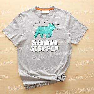 Show Stopper Show Pig Digital Design | Retro Show Pig Shirt PNG | Show Pig | Stock Show Life | 4H FFA PNG