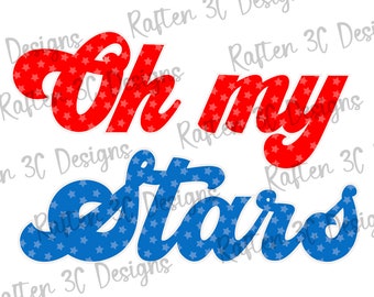 Patriotic Stars PNG | 4th of July Sublimation Design (Digital Download)