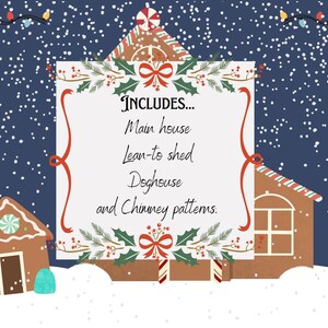 Printable Gingerbread House Pattern/ Template/ 3 Different Structures ...