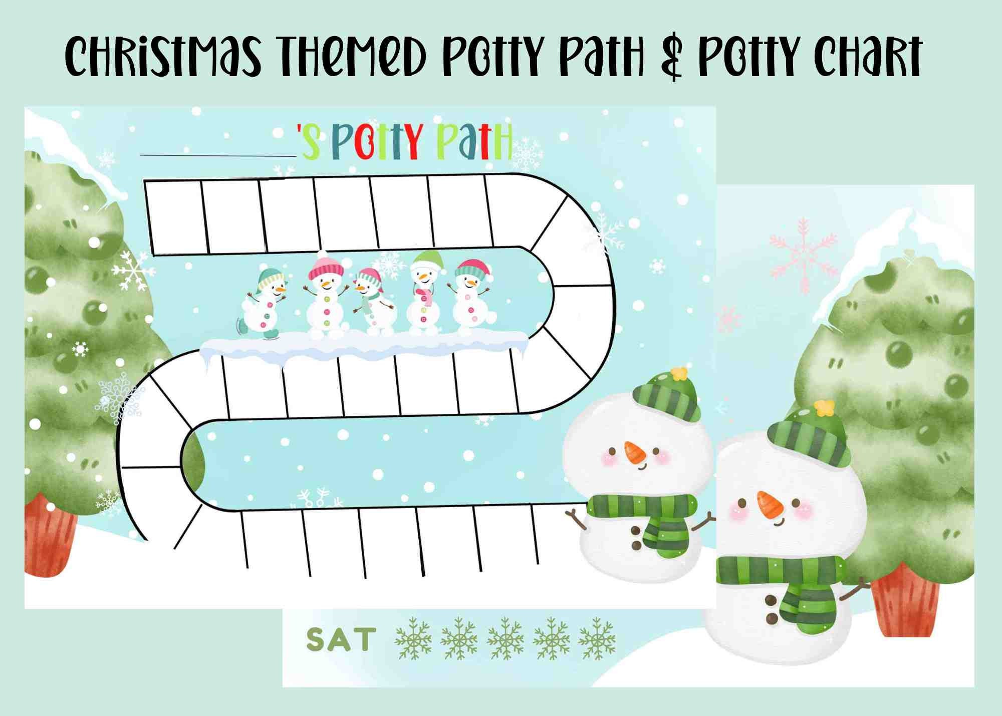 snow-potty-chart-printable-potty-training-reward-chart-personalized-potty-training-path-snowman-winter-potty-training-chart-etsy