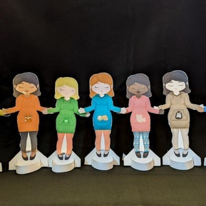 Printable Paper Dolls |7 Inclusive Dolls | Craft | Birthday Party ...