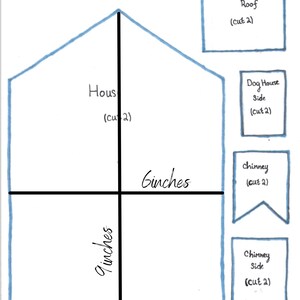 Printable Gingerbread House Pattern/ Template/ 3 Different Structures ...