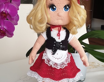 Little Red Riding Hood doll crocheted dolls