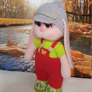 Bunny cuddly toy crocheted bunny
