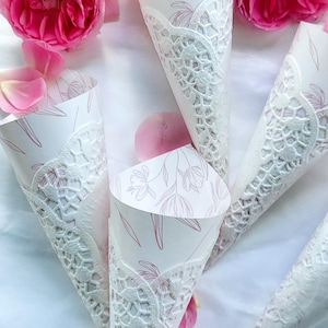 25 coni di petali per matrimoni, coni di lancio dei petali, coni di lancio dei petali