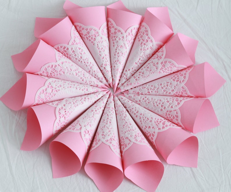 Wedding Confetti Cones. Flower Petal Cones Already Assembled Etsy