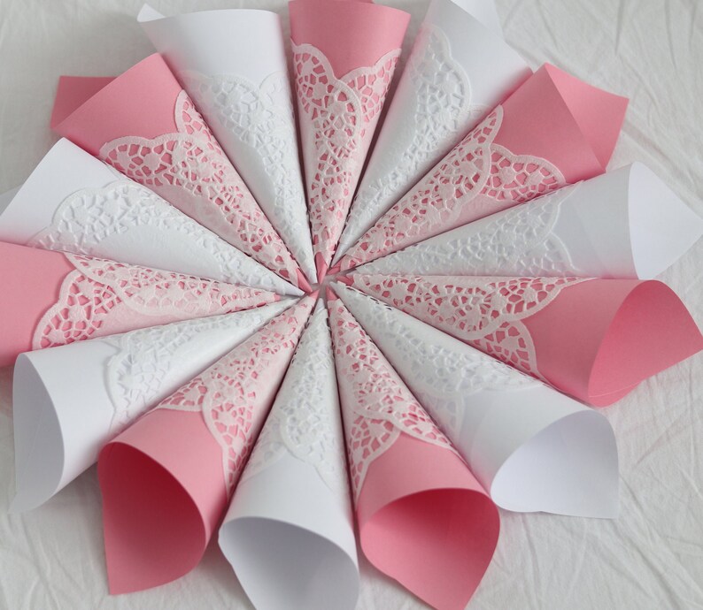 Wedding Confetti Cones. Flower Petal Cones Already Assembled Etsy